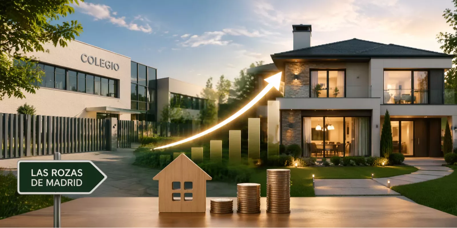¿Cómo influye el colegio en el precio de la vivienda en Las Rozas de Madrid?