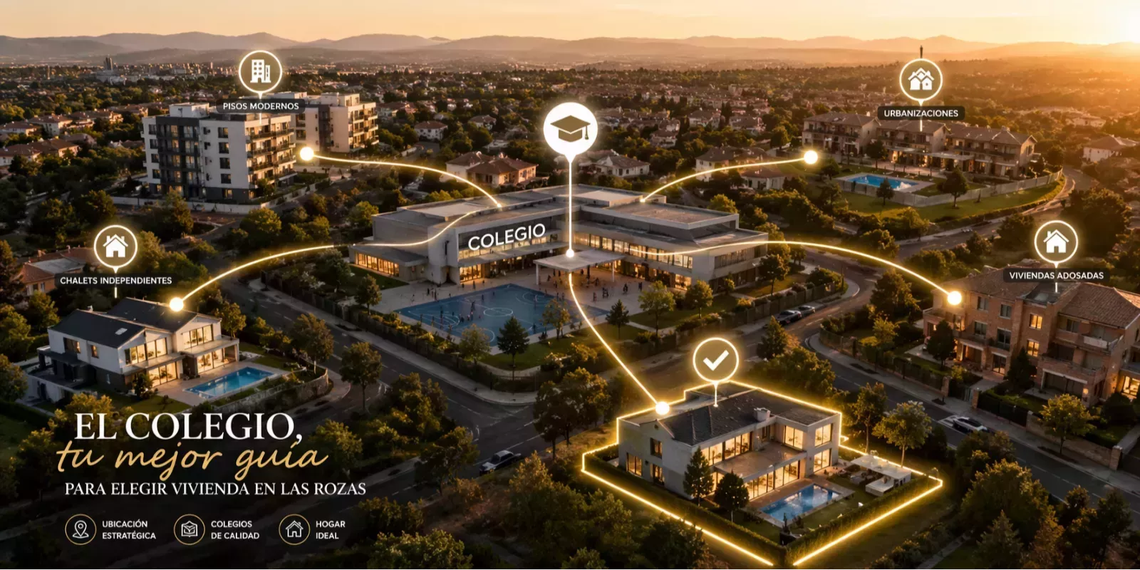 Cómo elegir vivienda en Las Rozas de Madrid según el colegio de tus hijos - Guía práctica 2026