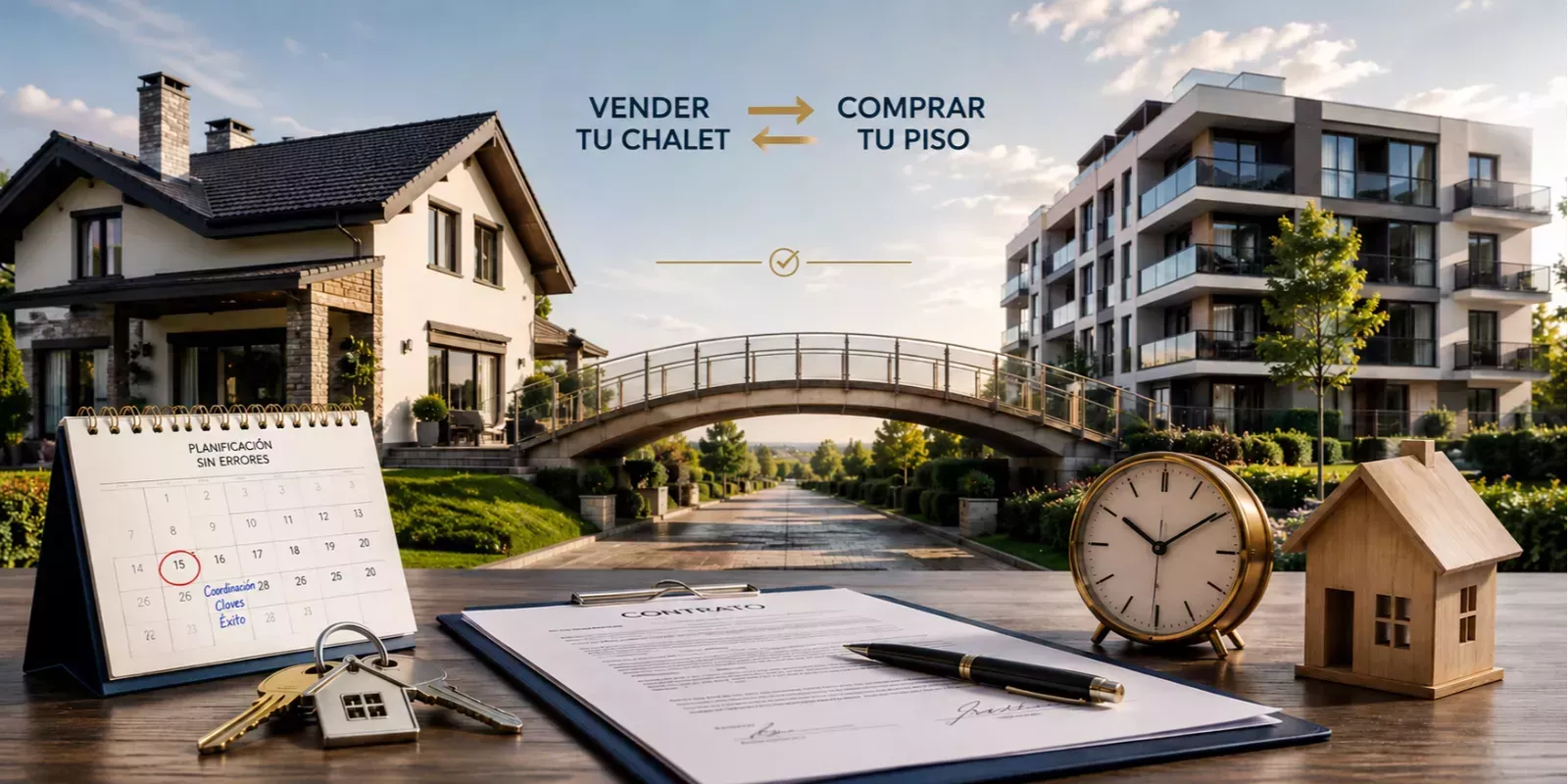 ¿Cómo vender tu chalet y comprar un piso en Las Rozas sin errores de coordinación?
