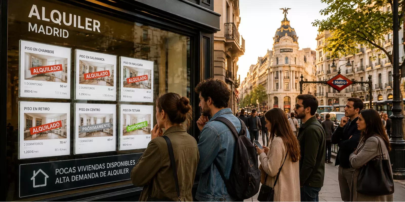 Por qué el alquiler en Madrid sigue subiendo por la falta de viviendas disponibles