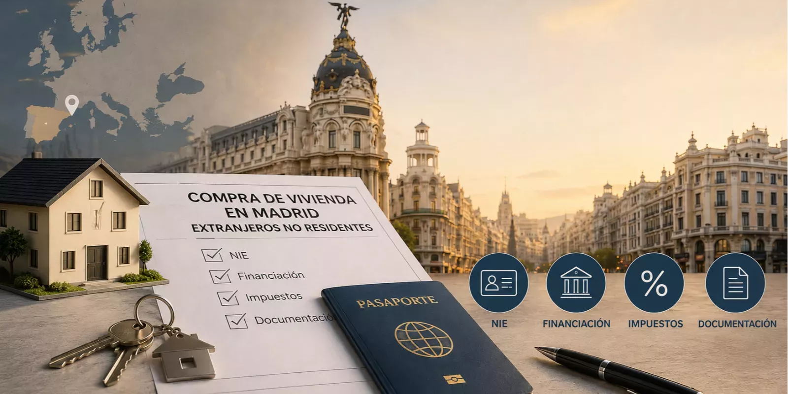 Requisitos para comprar vivienda en Madrid siendo extranjero no residente