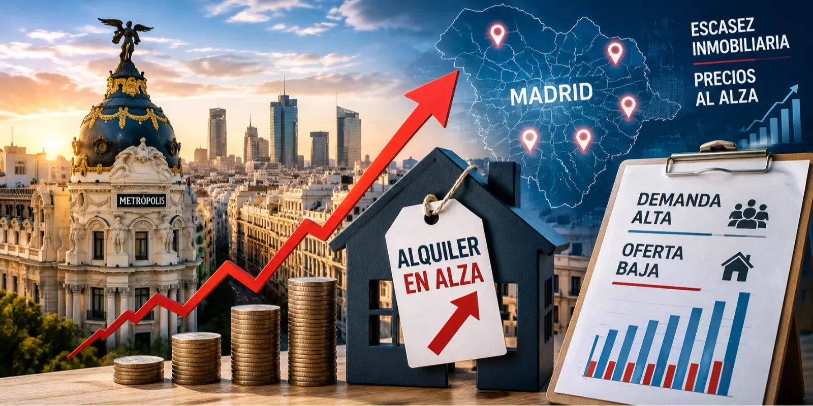 ¿Seguirá subiendo el alquiler en Madrid por la escasez inmobiliaria?